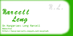 marcell leng business card
